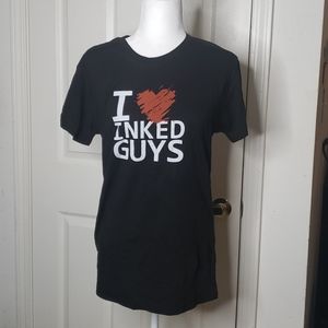 Inked I 🖤 Inked Guys T-Shirt Black Size XXL